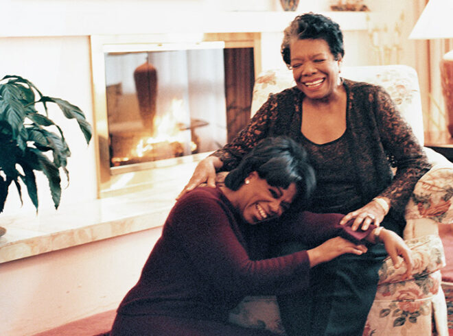 Oprah Gail Winfrey with Maya Angelou